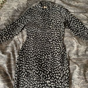 Michael Kors Leopard Bell Sleeve Dress